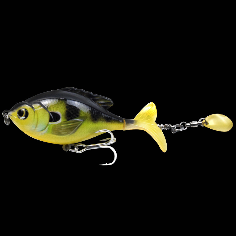Premium Tractor Fishing Lure - 9.5cm Triple Hook Crankbait