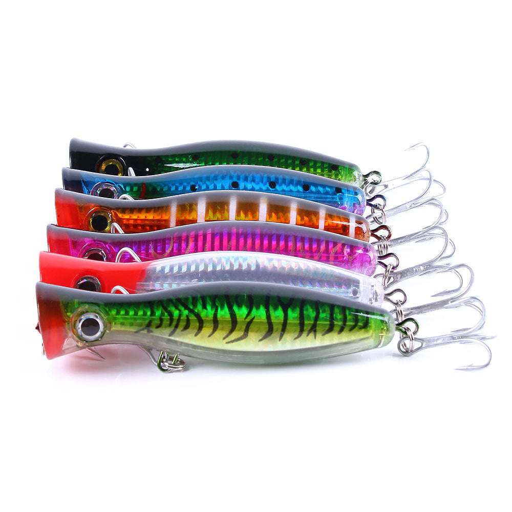 Premium Laser-Effect Fishing Lure with VMC Triple Hooks