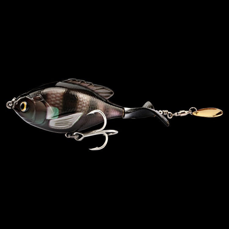 Premium Tractor Fishing Lure - 9.5cm Triple Hook Crankbait