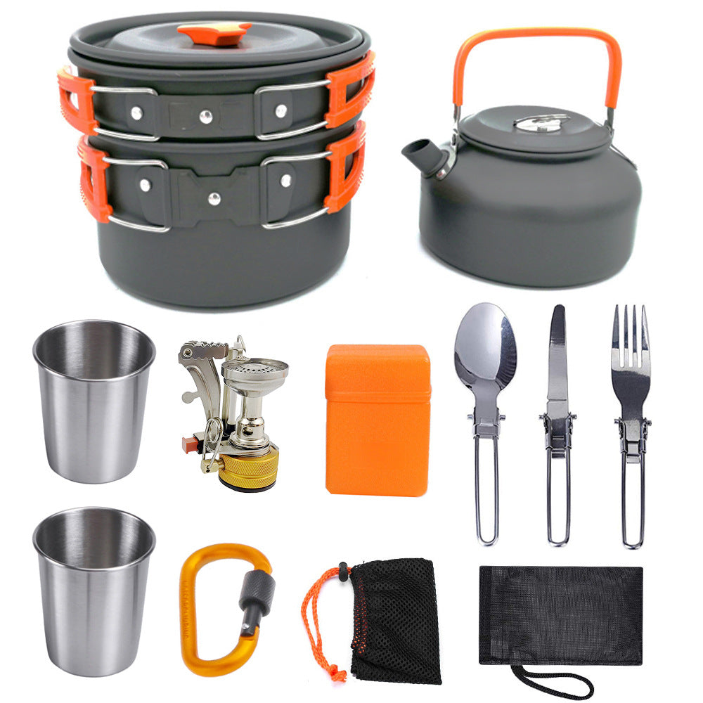 Camping Cookware Kit Outdoor