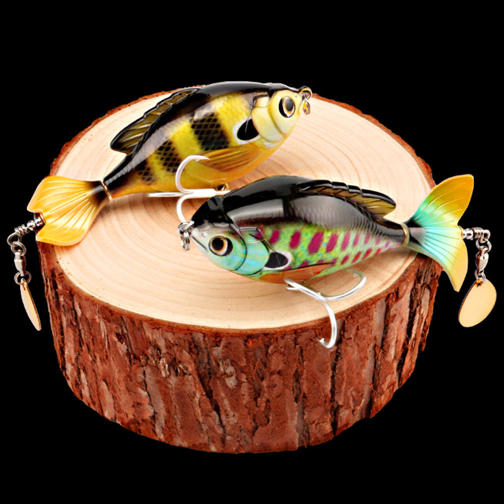 Premium Tractor Fishing Lure - 9.5cm Triple Hook Crankbait