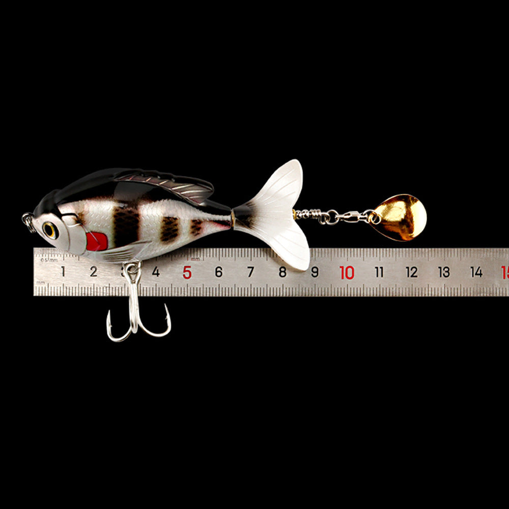 Premium Tractor Fishing Lure - 9.5cm Triple Hook Crankbait