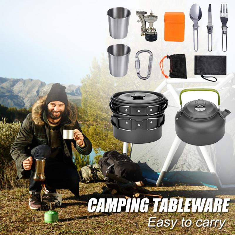 Camping Cookware Kit Outdoor