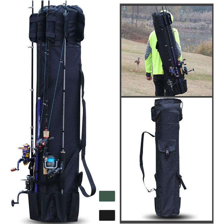 Fishing Rod Storage Bag - Waterproof Cylinder Tackle Organizer