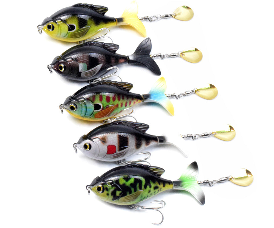 Premium Tractor Fishing Lure - 9.5cm Triple Hook Crankbait
