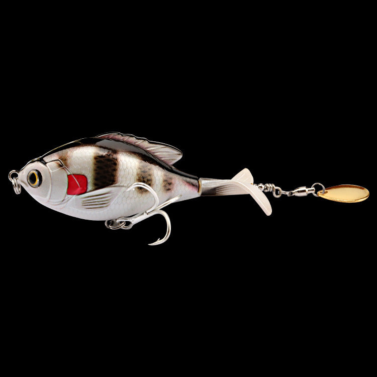Premium Tractor Fishing Lure - 9.5cm Triple Hook Crankbait