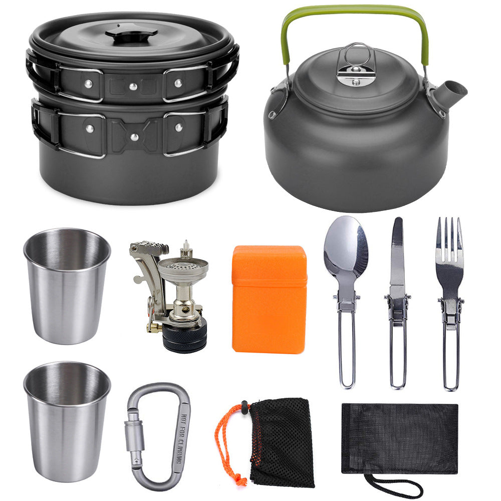 Camping Cookware Kit Outdoor