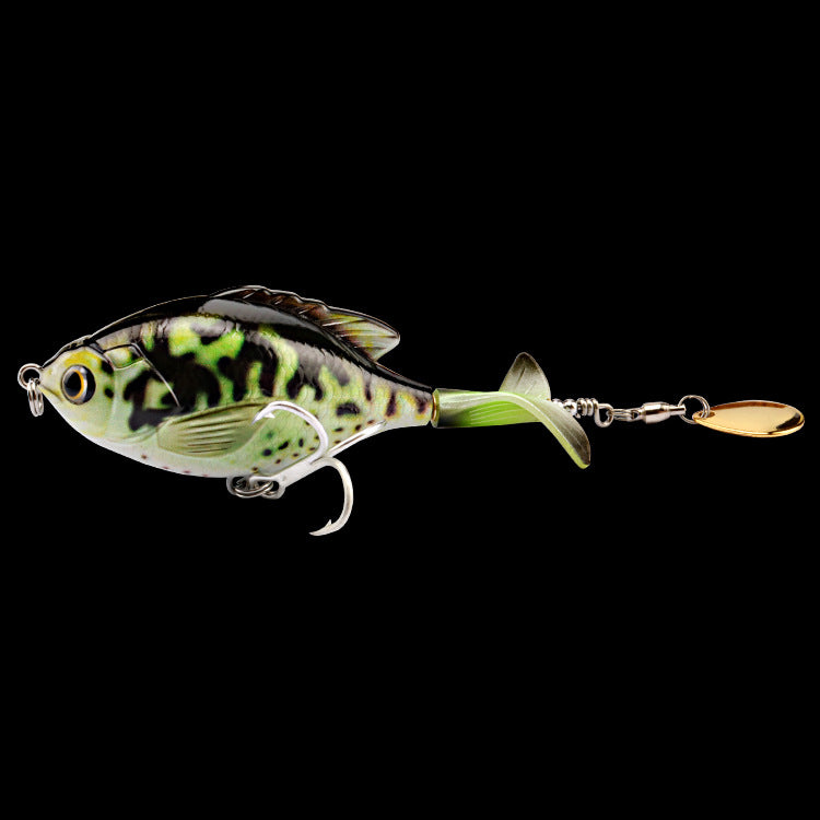 Premium Tractor Fishing Lure - 9.5cm Triple Hook Crankbait