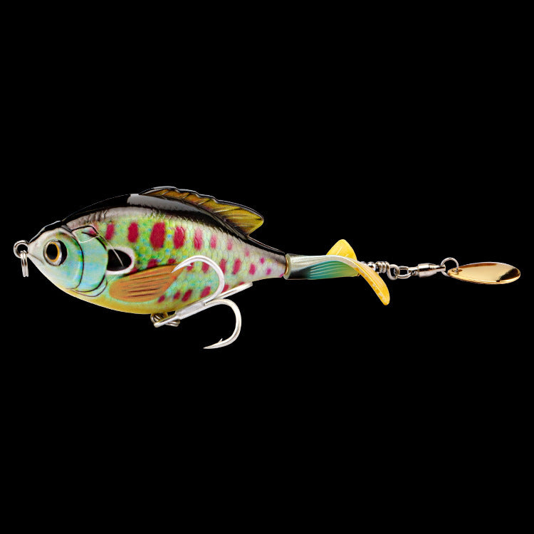 Premium Tractor Fishing Lure - 9.5cm Triple Hook Crankbait