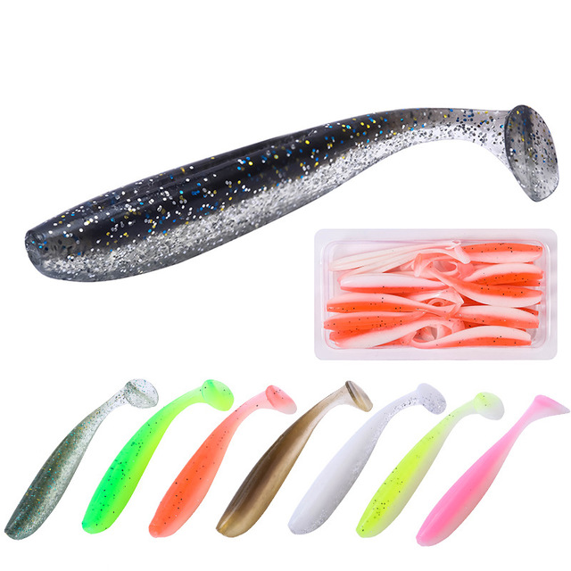 Artificial Fishing Lures Set - Soft Bait Tackle Kit (20 Pieces)