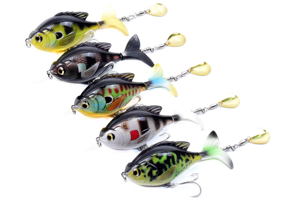 Premium Tractor Fishing Lure - 9.5cm Triple Hook Crankbait