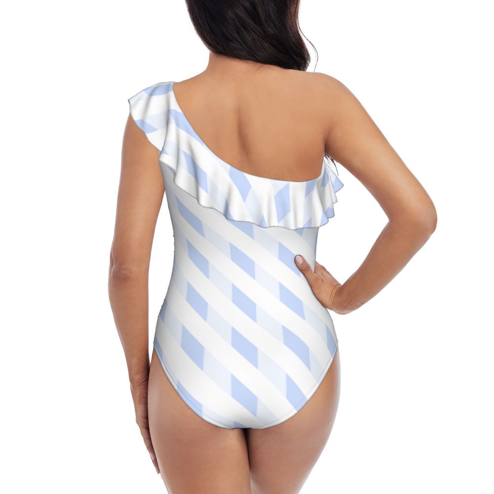 Women's One-Shoulder Ruffle Swimsuit