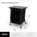 Aluminum Folding Camp Table with Storage Cabinet