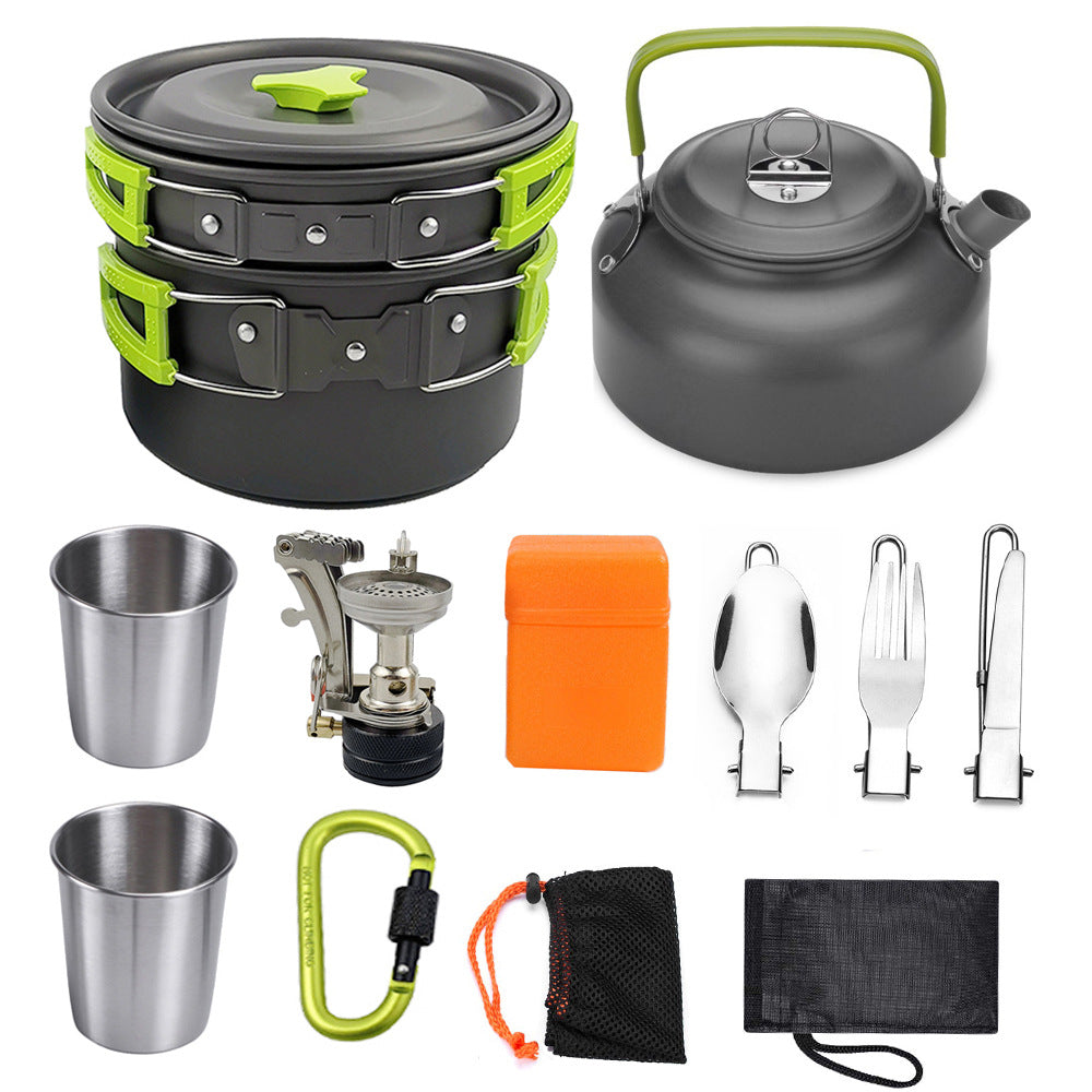 Camping Cookware Kit Outdoor
