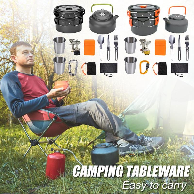 Camping Cookware Kit Outdoor