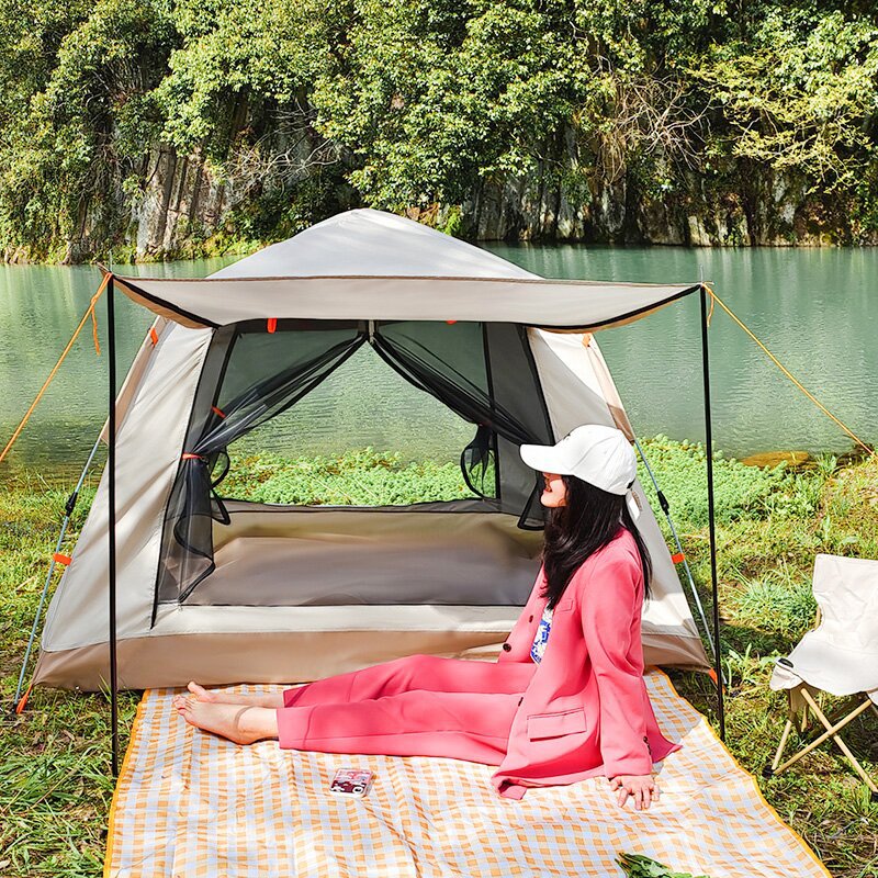 Automatic Pop-Up Beach Tent - Waterproof Multi-Person Camping Shelter