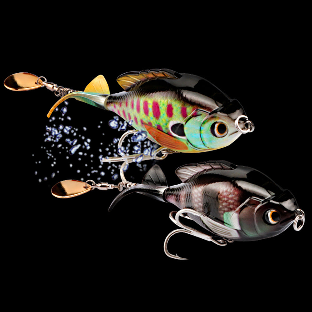 Premium Tractor Fishing Lure - 9.5cm Triple Hook Crankbait