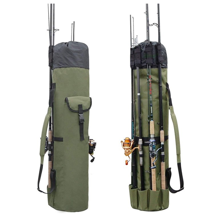 Fishing Rod Storage Bag - Waterproof Cylinder Tackle Organizer