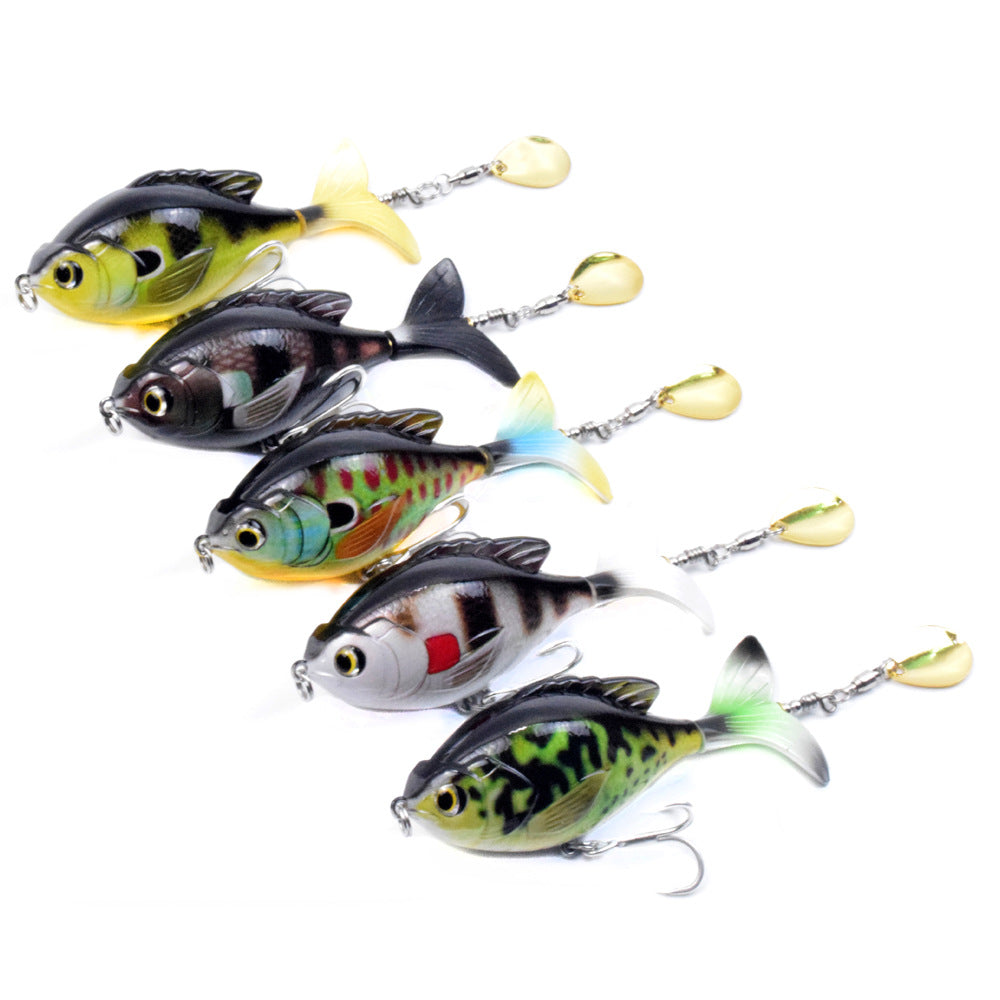 Premium Tractor Fishing Lure - 9.5cm Triple Hook Crankbait