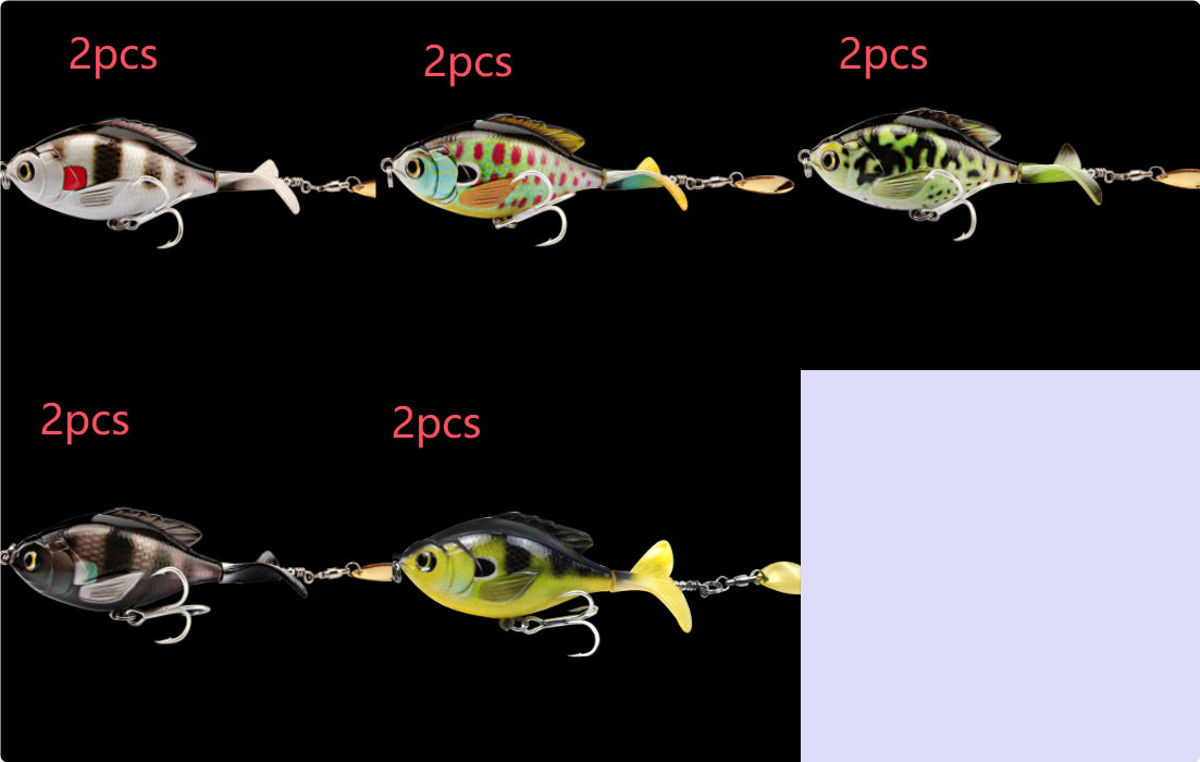 Premium Tractor Fishing Lure - 9.5cm Triple Hook Crankbait