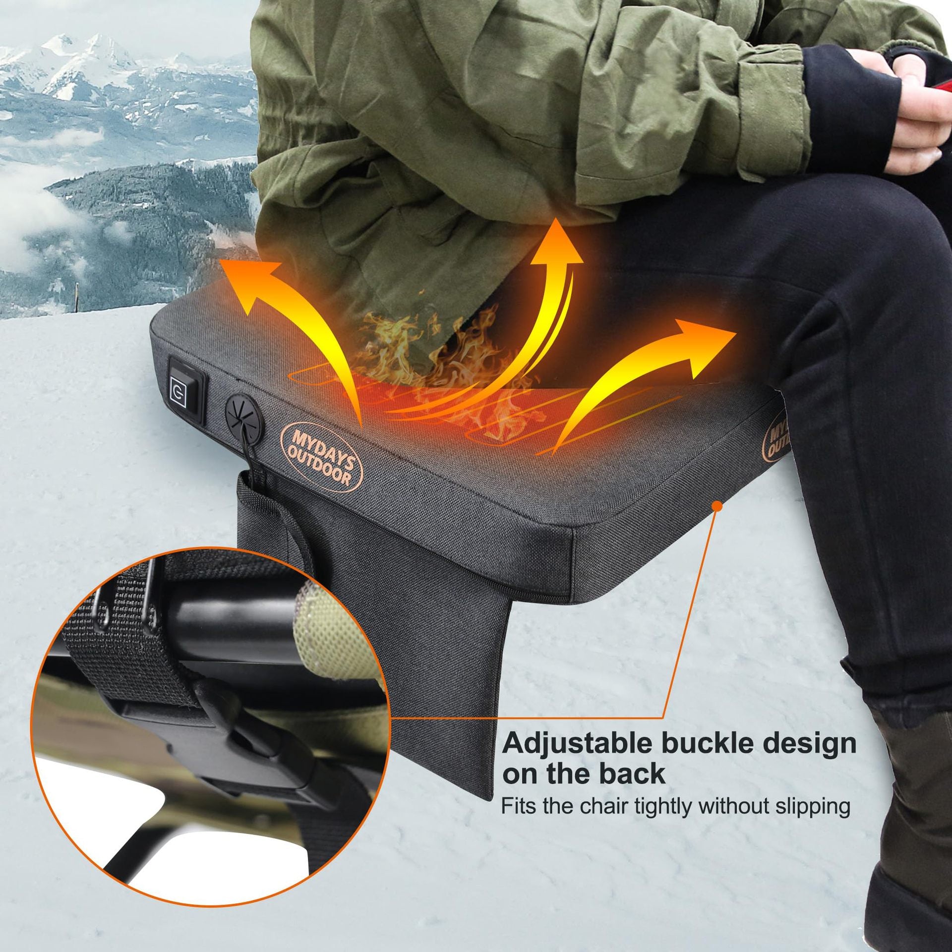 USB Heated Camping Seat Cushion