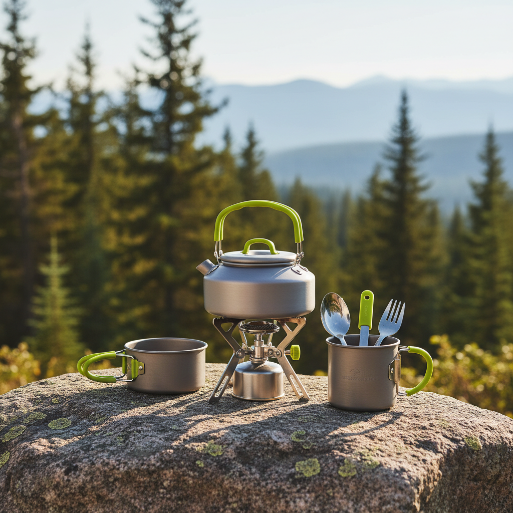 Portable Camping Stove & Kettle Set - Outdoor Cooking System