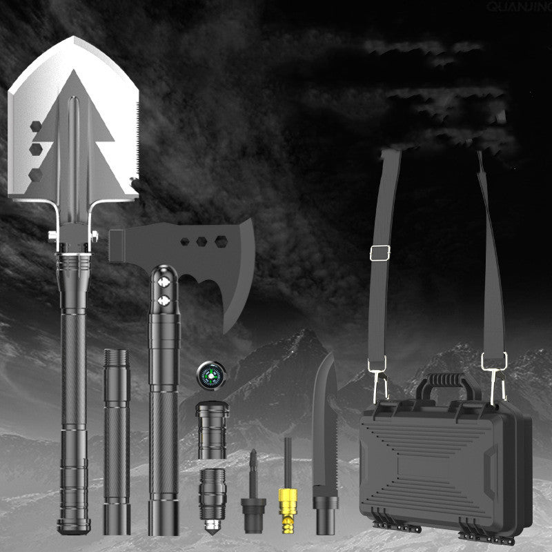 Military-Grade Multi-Function Folding Shovel