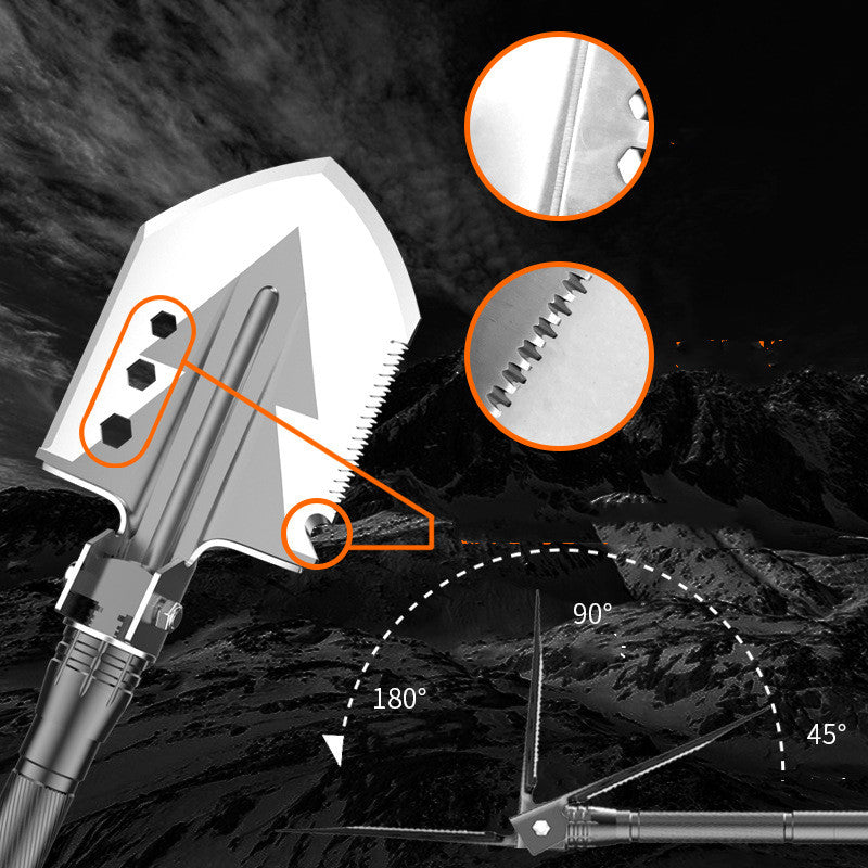Military-Grade Multi-Function Folding Shovel